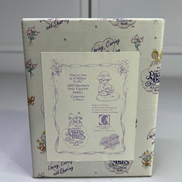 Precious Moments "Youre One In A Million To Me" 1995 Figurine PM951 Vintage - Picture 10 of 10